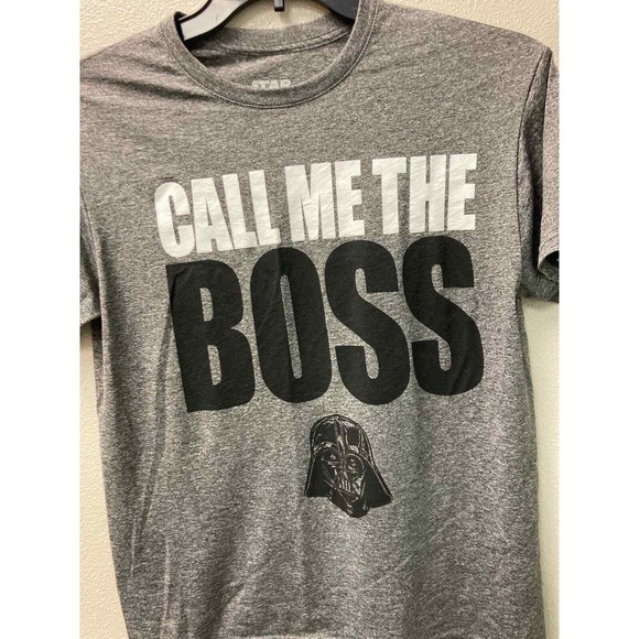 Star Wars Mens Call Me The Boss Darth Vader Graphic‎ T-Shirt - Picture 1 of 4